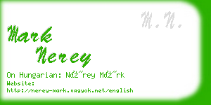 mark nerey business card